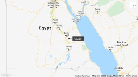 MAP aswan egypt