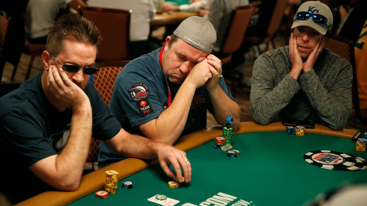 Chris Moneymaker competing during the main event at the World Series of Poker in 2015.
