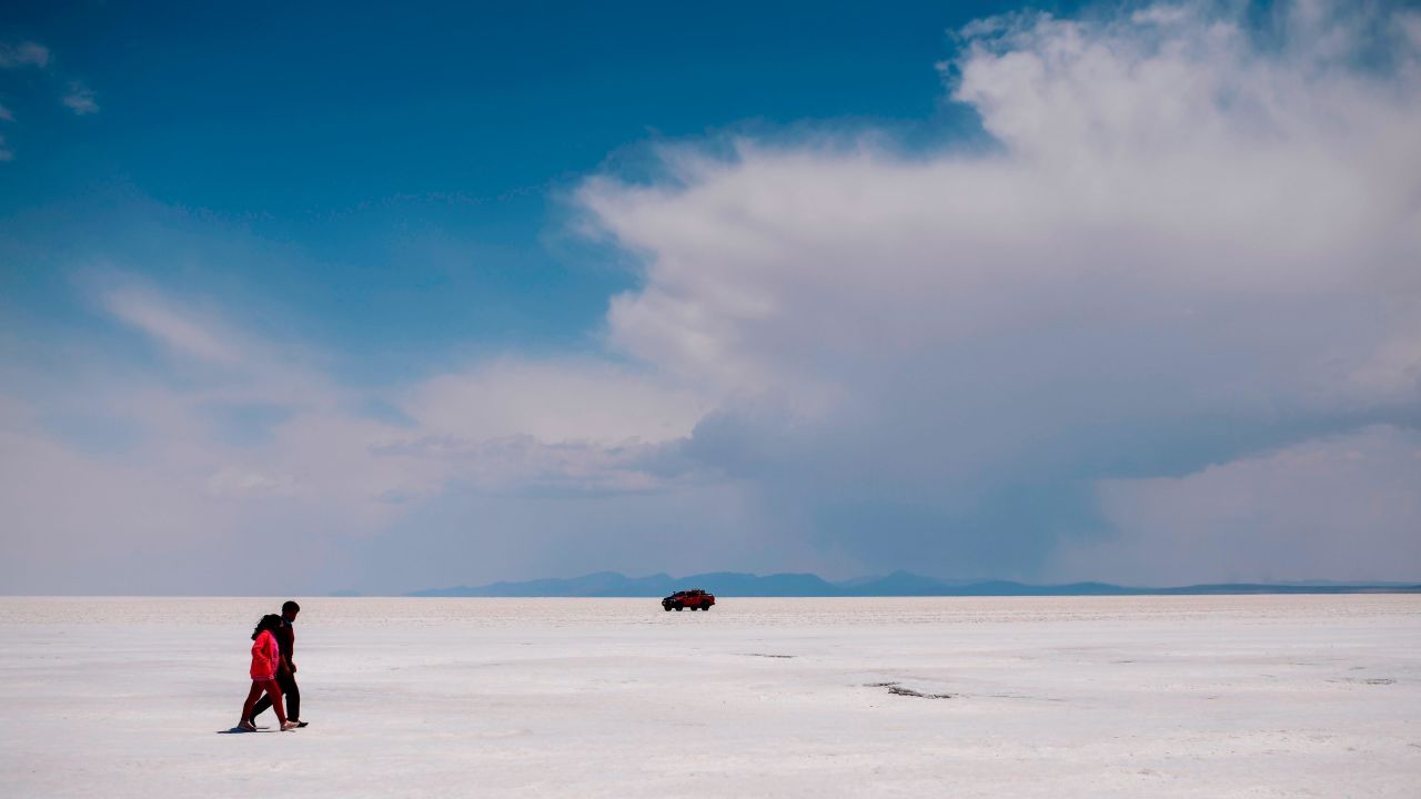 Salar de Uyuni, the world's largest salt flat, is one of Bolivia's otherworldly landscapes.