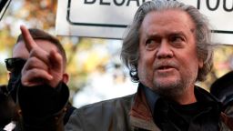 WASHINGTON, DC - NOVEMBER 15: Former Trump Administration White House advisor Steve Bannon and his lawyer David Schoen speak to reporters outside of the E. Barrett Prettyman Federal District Court House on November 15, 2021 in Washington, DC. Bannon is charged with two counts of contempt due to his refusal to appear for a deposition and for his refusal to produce documents, despite a subpoena from the House Select Committee to Investigate the January 6 Attack on the U.S. Capitol. (Photo by Anna Moneymaker/Getty Images)