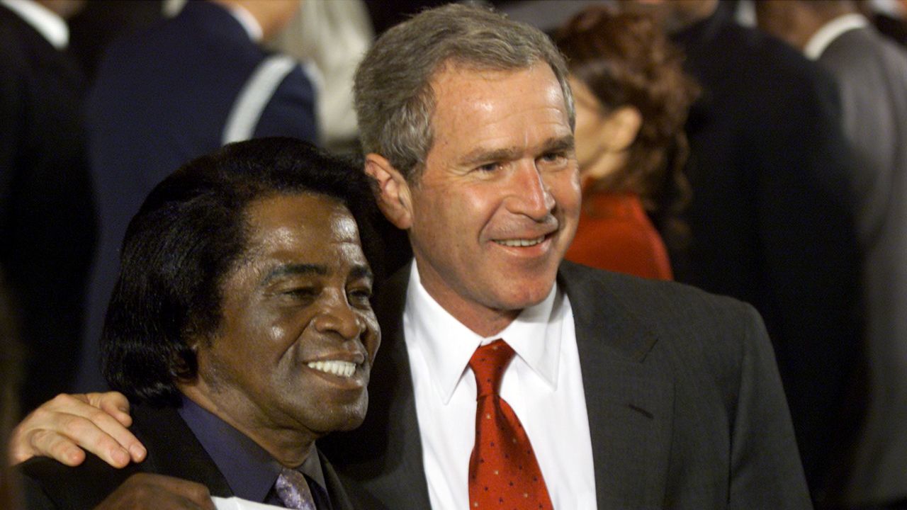 President George W. Bush hosted Brown at the White House in 2001. Brown also kept up a friendly correspondence with Bush's father, the first President Bush.