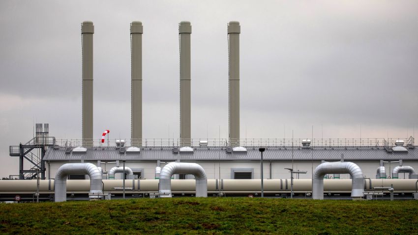 The Nord Stream 2 gas receiving station in Lubmin, Germany, on Friday, Nov. 12, 2021. Russias Nord Stream 2 may need a few more months to clear remaining red tape before the controversial pipeline begins pumping natural gas to Germany to help ease Europes energy crunch. Photographer: Krisztian Bocsi/Bloomberg via Getty Images
