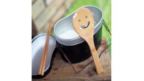 Time Concept Bamboo Smiley Rice Paddle