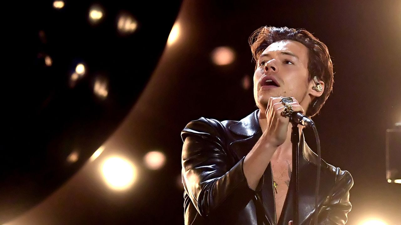 Harry Styles performs onstage at Los Angeles Convention Center during the 63rd Annual Grammy Awards, broadcast on March 14, 2021. 