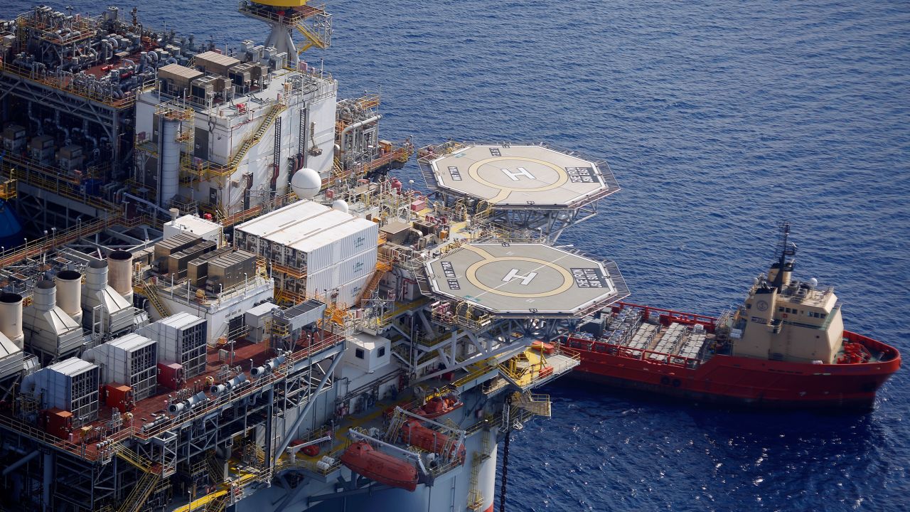 A Chevron deepwater oil platform in the Gulf of Mexico off the coast of Louisiana in 2018. The Biden administration on Wednesday is reopening millions of acres of the Gulf to drilling.