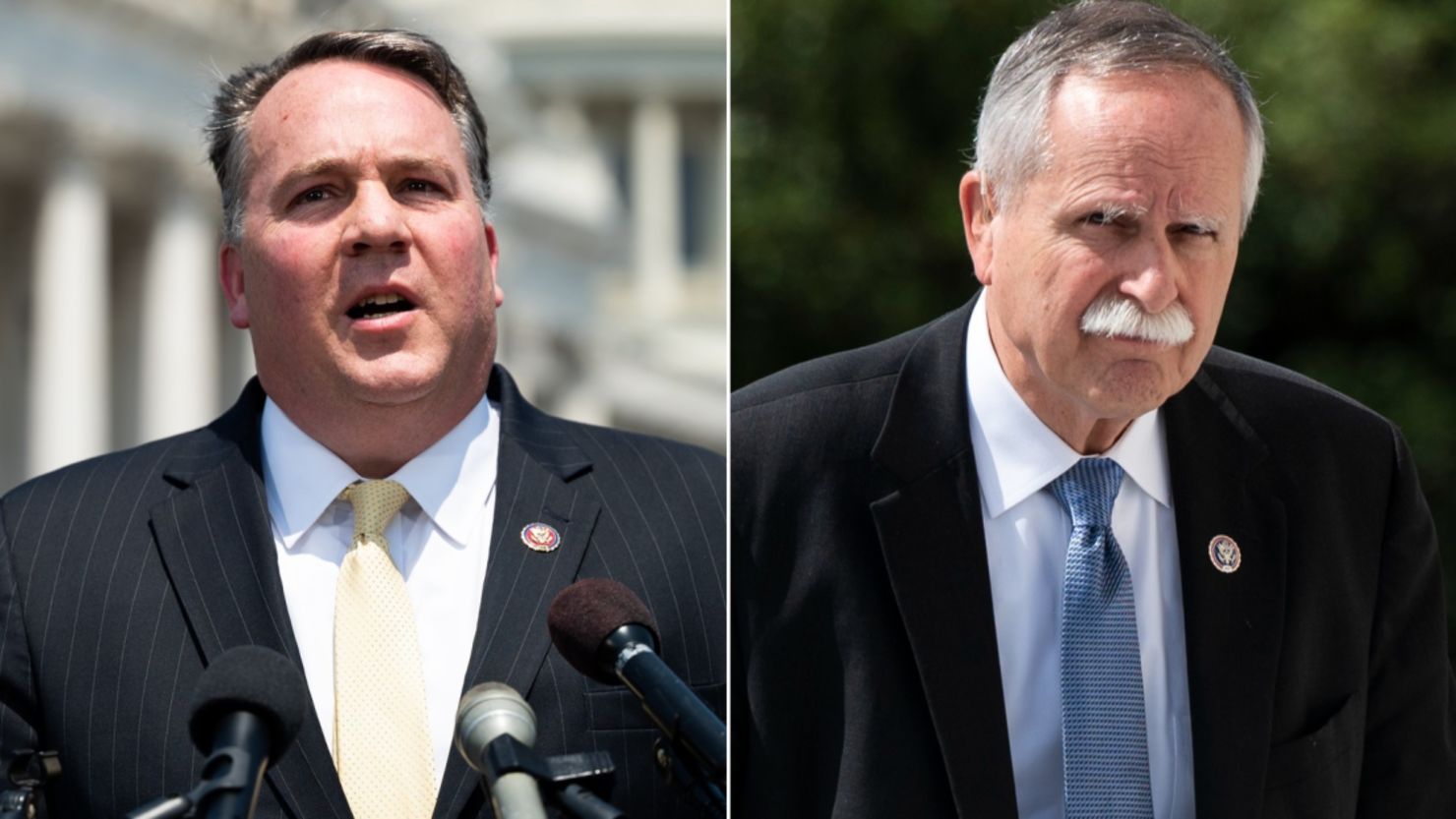 GOP Reps. Alex Mooney, left, and David McKinley of West Virginia are running against each other. 
