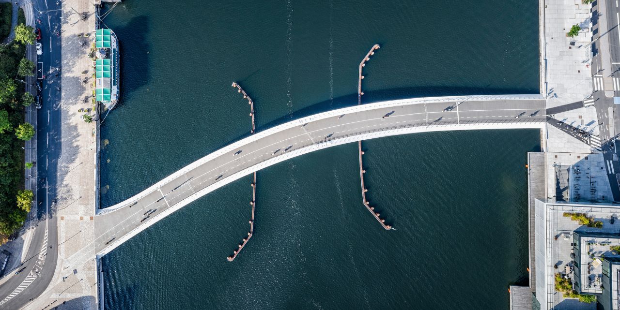 Lille Langebro, a bridge in Copenhagen, is among three finalists for the 2021 RIBA International Prize.