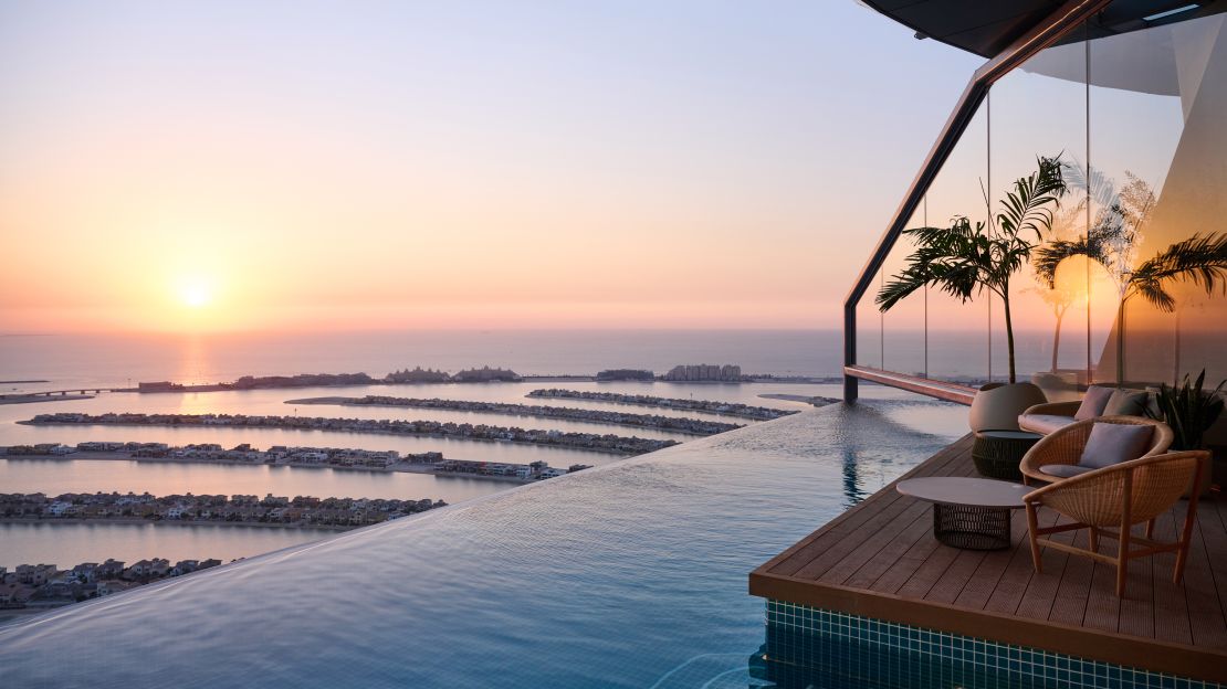 Aura Skypool is located on the 50th floor of the hotel and residential building from developer Nakheel.