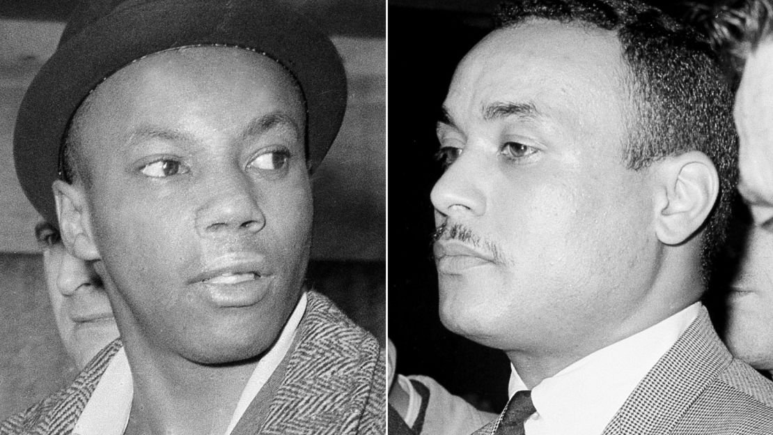 Muhammad Aziz and Khalil Islam, then known as Norman 3X Butler and Thomas 15X Johnson, seen here in 1965, have now been exonerated.