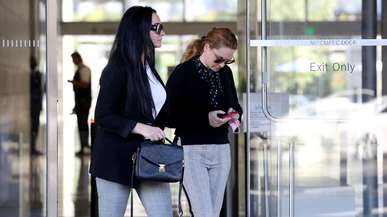 Marietta Terabelian, right, seen in June, was sentenced to six years in prison for conspiracy to commit fraud and other federal crimes.