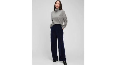 Gap Recycled High-Rise Velvet Wide-Leg Pants