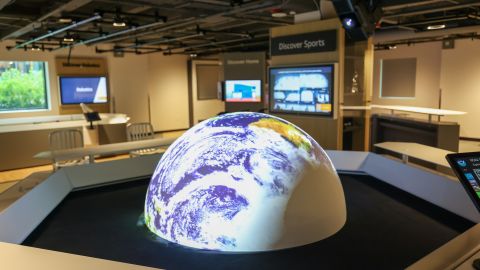 Amazon Web Services' new Skills Center in Seattle aims to introduce visitors to the practical applications of cloud computing, such as to analyze image data from satellites.