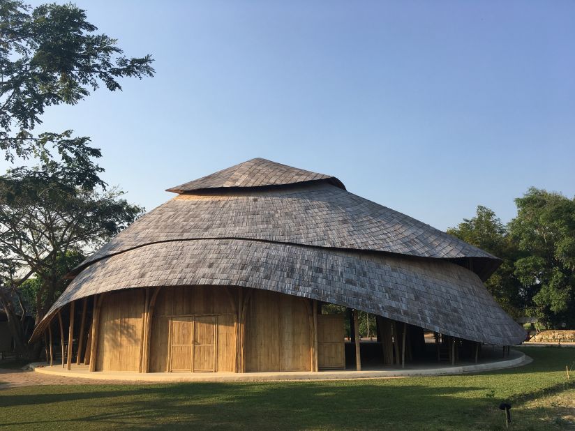 Chiangmai Life Architects <a href="https://www.bamboo-earth-architecture-construction.com/portfolio-item/panyaden-international-school-sports-hall/" target="_blank" target="_blank">claims</a> the sports hall has no carbon footprint, as the bamboo used in the project absorbed more carbon than the emissions that were created during treatment, transport and construction.