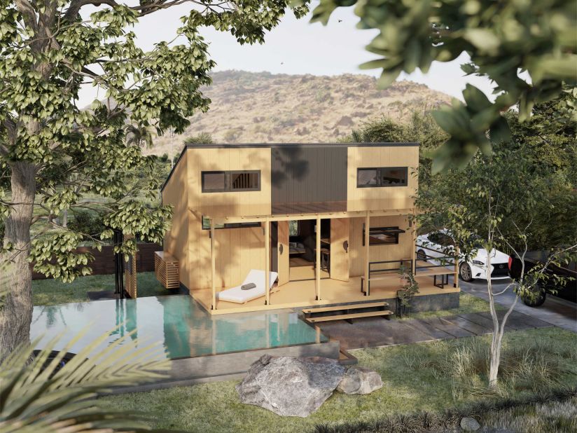 Cubo's design is based on the traditional "Bahay Kubo," a box-like, single-story bamboo hut on stilts, indigenous to the Philippines. Each house is made to order and can be customized to include elements such as solar panels on the roof, further reducing running costs and the carbon footprint of its residents.