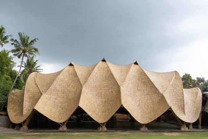Construction materials such as concrete and steel are major contributors to climate change -- which is why the industry is looking for cleaner, greener alternatives. Pioneering Asian architecture studios are taking bamboo structures to the next level, with projects ranging from luxury villas to eco-friendly school campuses, like the <a href="https://www.greenschool.org/bali" target="_blank" target="_blank">Green School in Bali</a>, Indonesia (pictured). <strong>Explore the gallery to see more inspiring bamboo buildings.</strong>