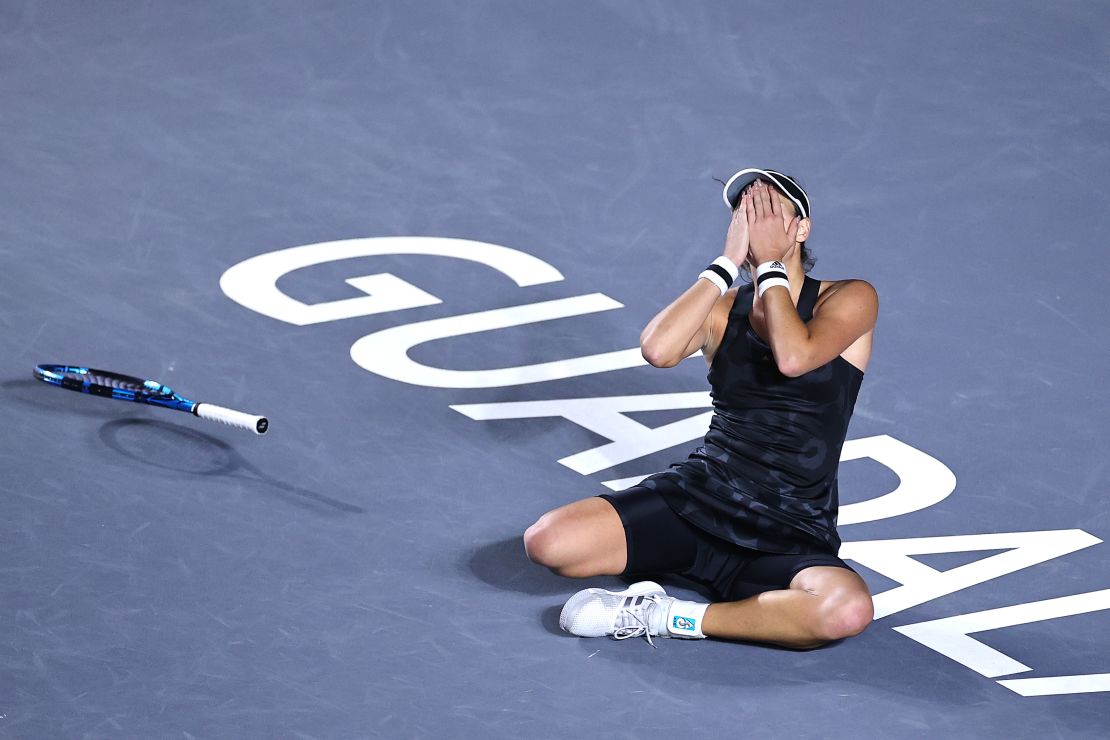 Muguruza climbed to No. 3 in the world rankings with her victory over Kontaveit. 