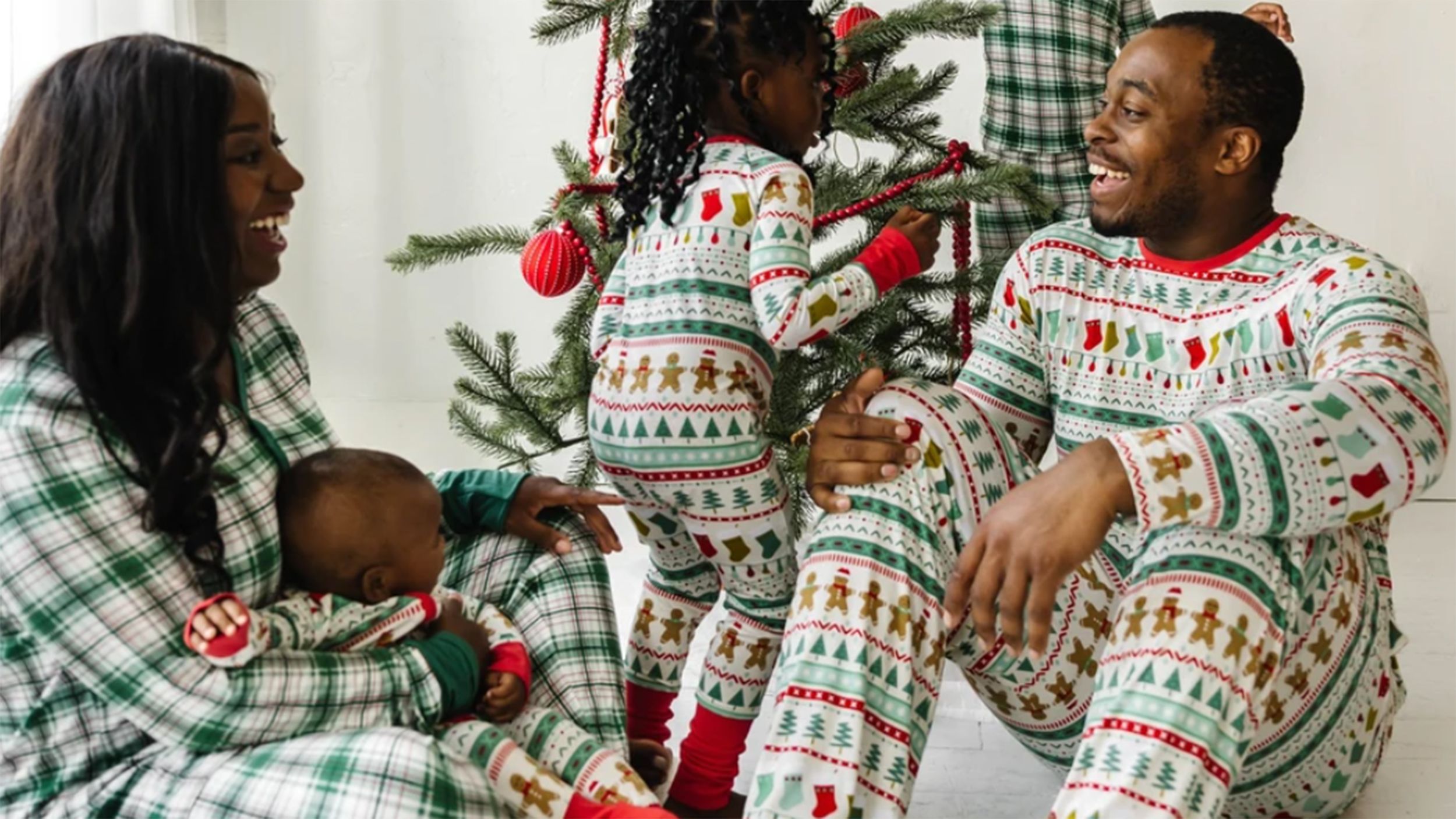 Candy Cane Stripe Family Pajamas - & PET BANDANA!