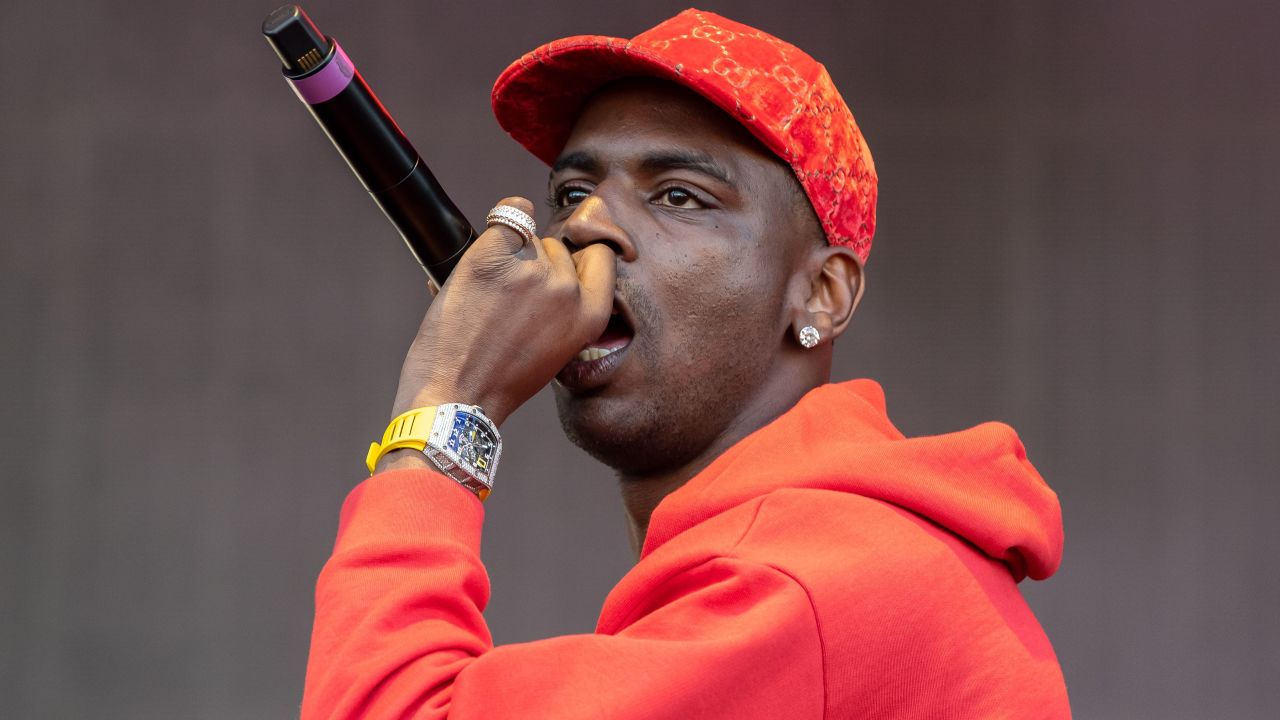 Rapper Young performed during the Astroworld Festival on November 9, 2019 in Houston, Texas.