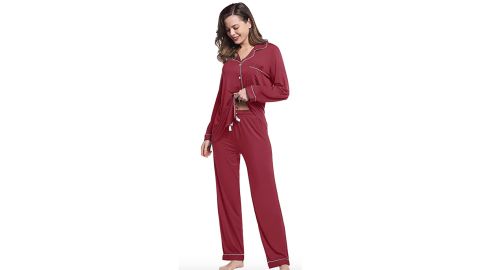 Joyaria Womens Soft Bamboo Pajama Set