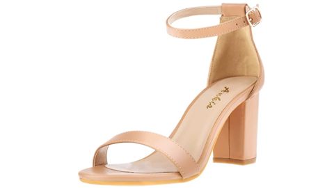 Ankis Open Toe Ankle Strap Chunky Heel Sandals