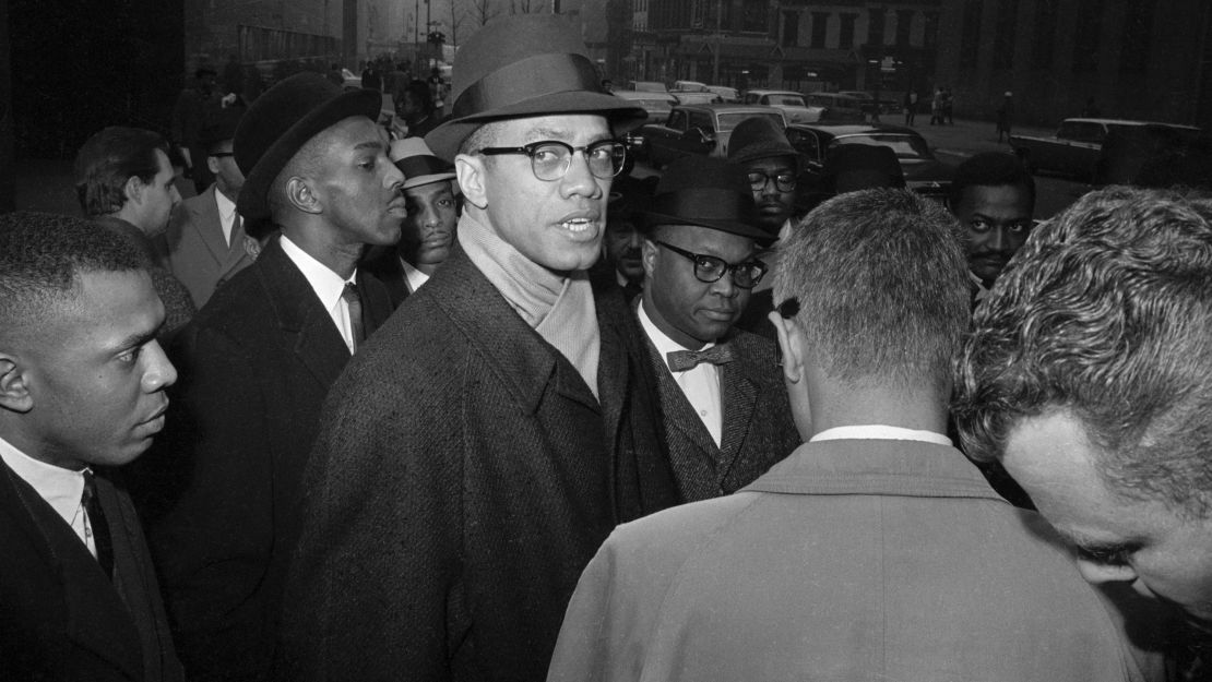 Malcolm X is seen in 1963, two years before his assassination.
