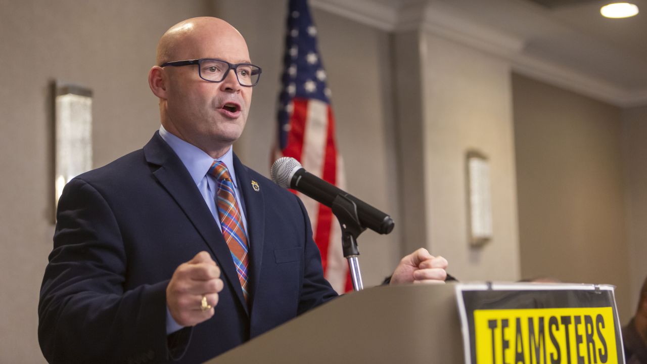 Sean O'Brien, the president-elect of the 1.4 million-member Teamsters union.