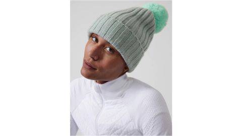 Ribbed Pom Beanie