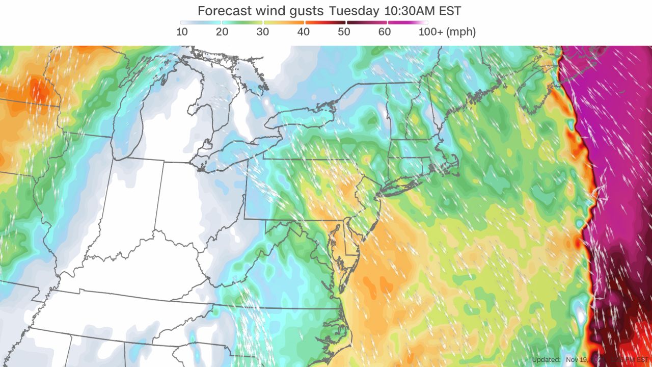 weather forecast winds tuesday