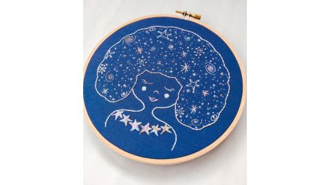 Galaxy Girl Hand Embroidery Pattern
