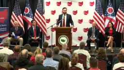 US Senate candidates speak at a forum in Strongsville, Ohio, on Thursday, November 18, 2021.