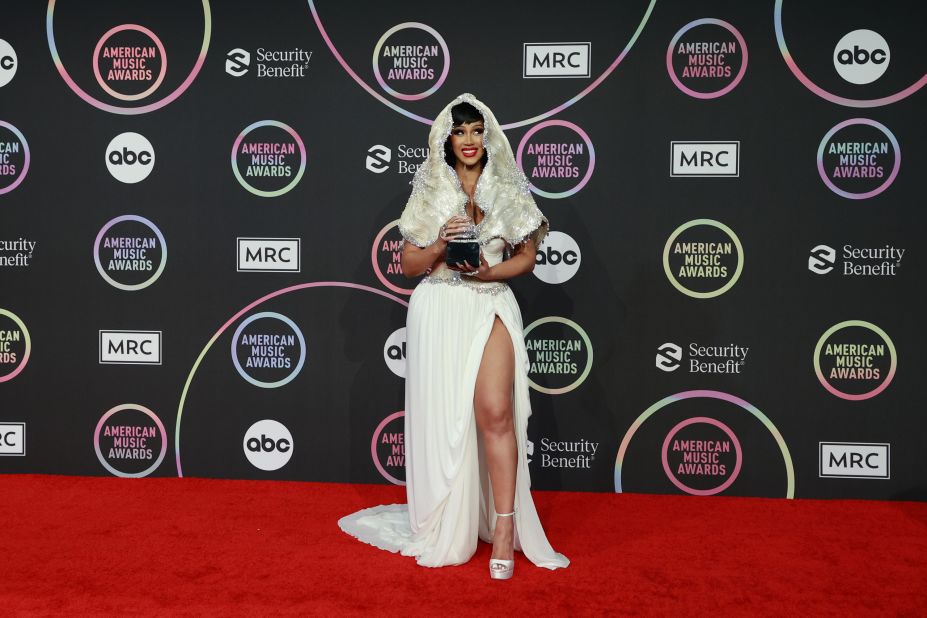 Cardi B was queen of the wardrobe change at the American Music