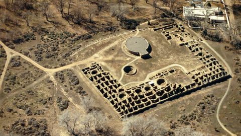 Aerial view of Chaco Culture National Historical Park 