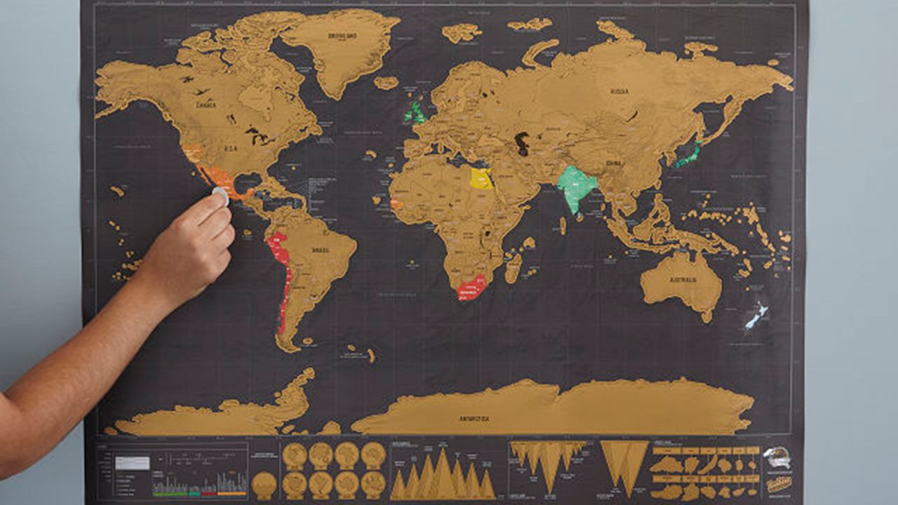 underscored Sagittarius Scratch Map Deluxe_