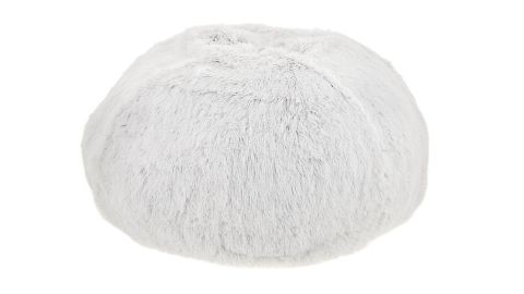 White Buff Dog Bed Slanted Top Paw 