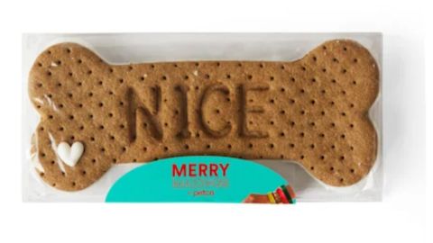 Merry Makings Nice to Eat You Apple Cinnamon-Flavored Dog Cookie 