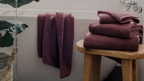 Pact Waffle Bath Towels 2 packs