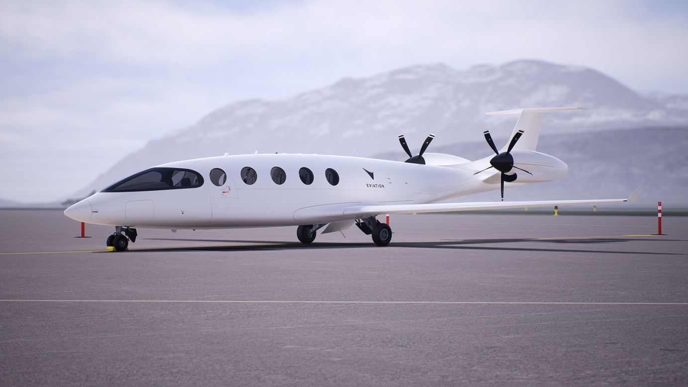 While some are exploring hydrogen power, others are testing electric planes. Washington State-based Eviation Aircraft is behind the nine-passenger all-electric Alice aircraft, which produces no carbon emissions. 