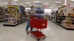 Consumers shop in a Target store on September 28, 2021 in Miami.