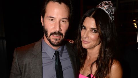 Keanu Reeves and Sandra Bullock, here in 2014, have us hoping for an on-screen reunion. 