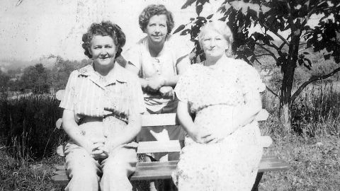 Maureen Morales' Great Grandma Hughes, seen here to the right, started making her family's potato stuffing recipe in the early 1900's after emigrating to the United States from Ireland. Also in the picture are Morales' Grandma Hanley and Grandma Casey. (Courtesy Maureen Morales)