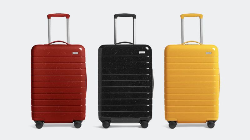 away luggage red