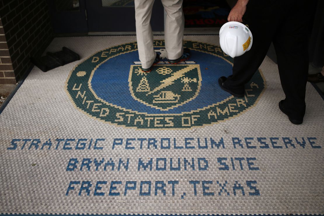 Personnel arrive at the U.S. Department of Energy's Bryan Mound Strategic Petroleum Reserve in Freeport, Texas, U.S., on Thursday, June 9, 2016. 