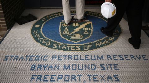 Personnel arrive at the U.S. Department of Energy's Bryan Mound Strategic Petroleum Reserve in Freeport, Texas, U.S., on Thursday, June 9, 2016. 