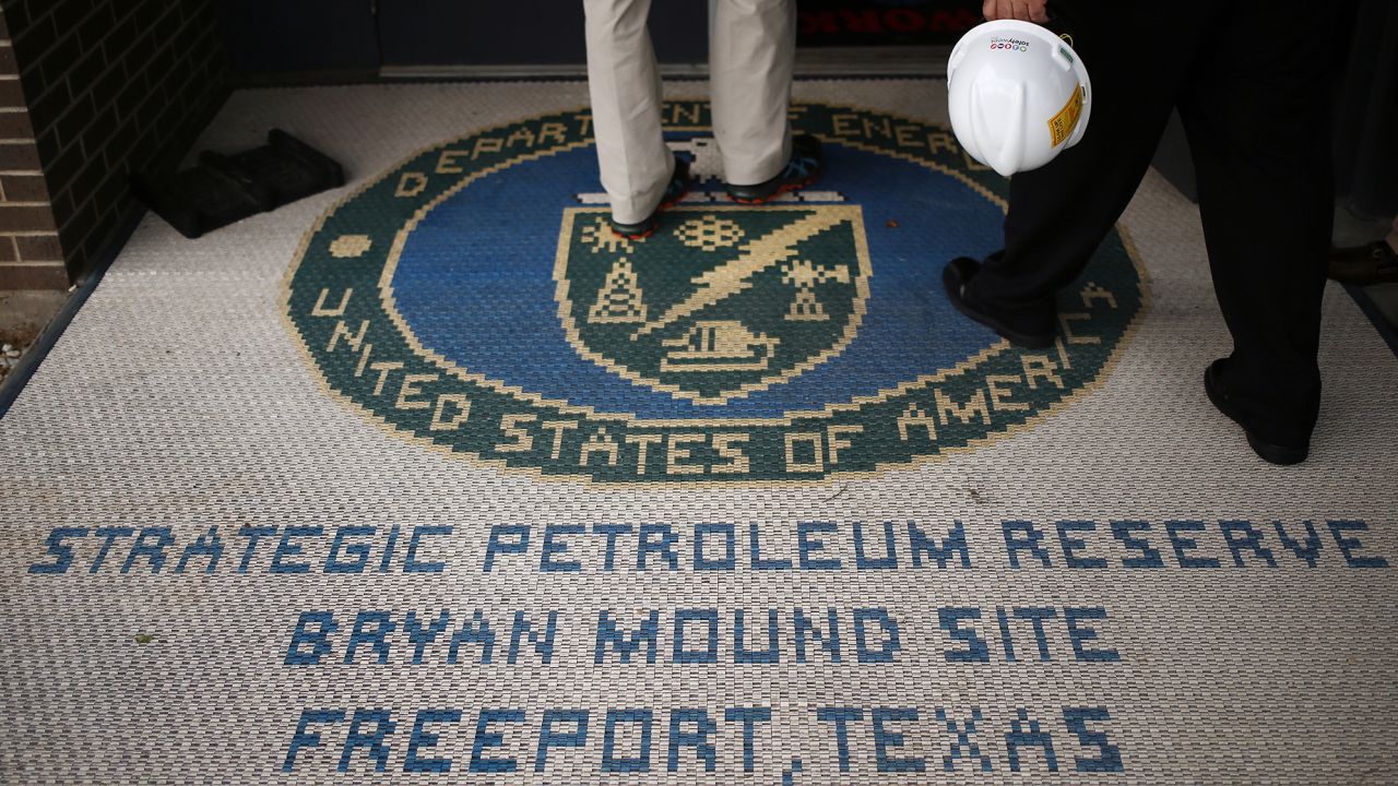 Personnel arrive at the U.S. Department of Energy's Bryan Mound Strategic Petroleum Reserve in Freeport, Texas, U.S., on Thursday, June 9, 2016.