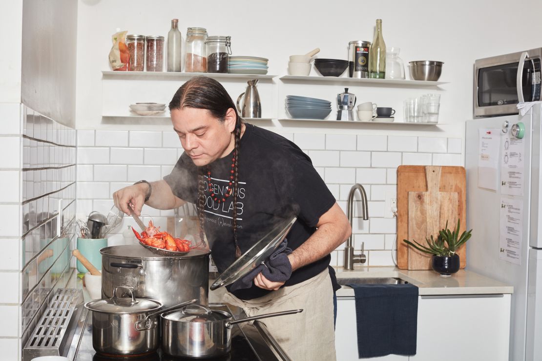 Sean Sherman is the founder of The Sioux Chef, an Indigenous food education business and catering company.