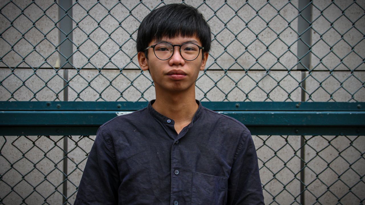 Pro-democracy activist Tony Chung was arrested in Hong Kong in October 2020. 