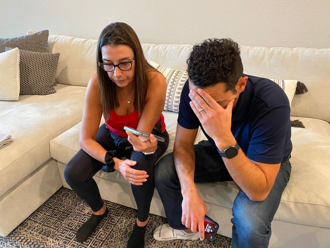 Carmen Toledo and Carlos Añez receive a call from Jorge Toledo, one of the CITGO6.