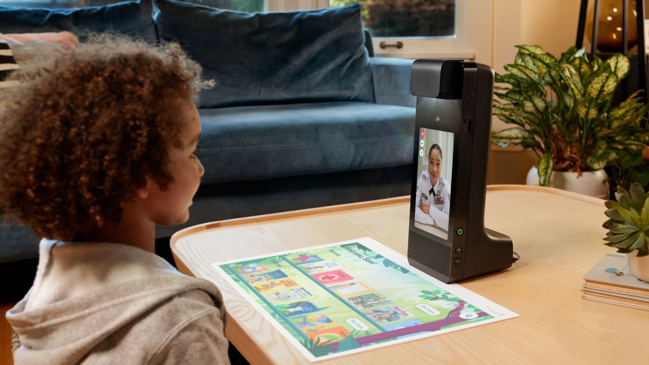 Amazon Glow lets kids interact with family members and friends from afar via puzzles, holograms and other activities in real time