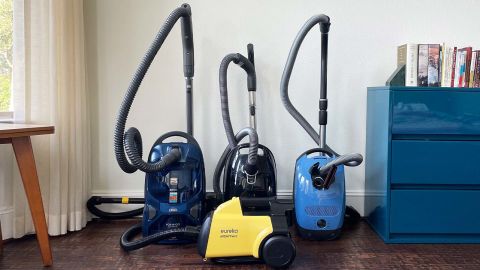 Underscored best canister vacuums lead image