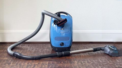 The Miele Classic C1 Turbo Team Powerline canister vacuum